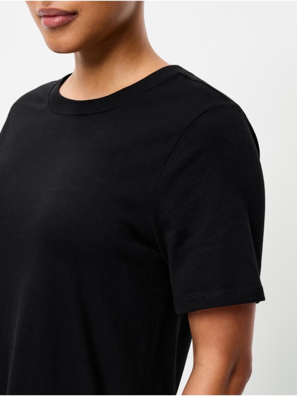 🆕 Old Navy Women's Vintage Crew-Neck Maxi Dress Short Sleeve Black S 4-6 Tall - Picture 3 of 14
